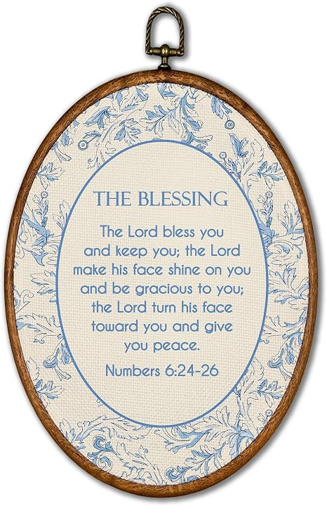 KSDUT Christian Wall Decor Art - Blue Flower Trendy Retro Wall Art Canvas Frame Hanging Prints, B... | Amazon (US)