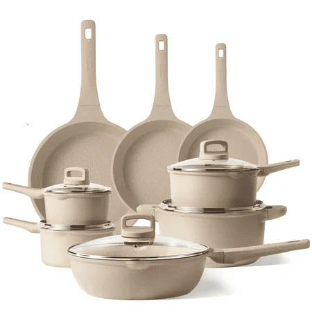 Carote 13 Pcs Nonstick Cookware Sets, Non Stick Pots and Pans Set, Induction Cookware, Taupe | Walmart (US)