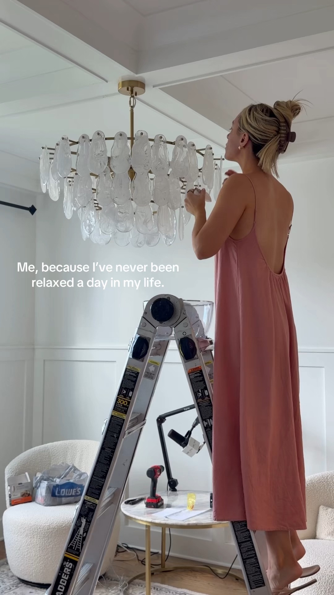 Amazon light giving it 10/10 after going through the headache of putting together! #home #homedecor