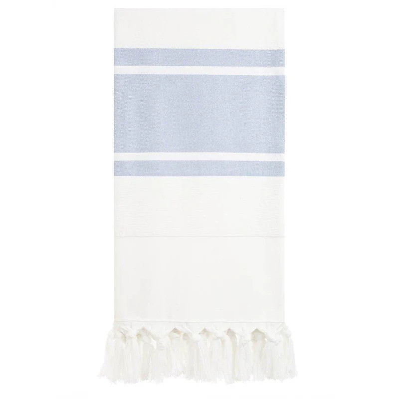 blue & white stripe towel | minnow