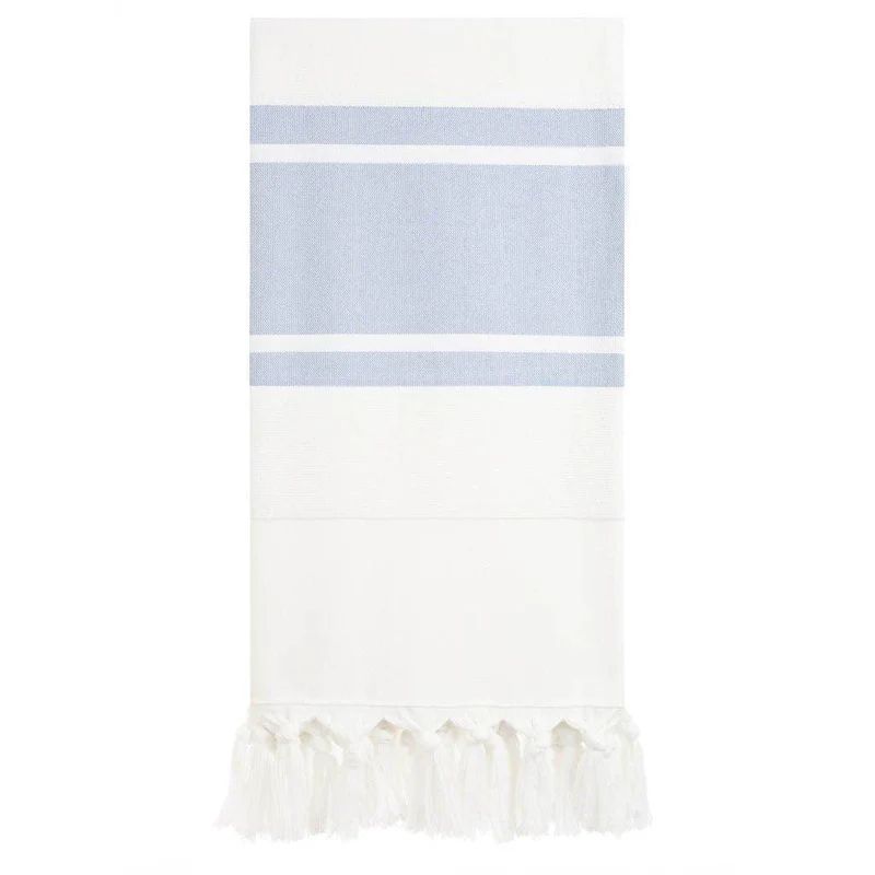 blue & white stripe towel | minnow