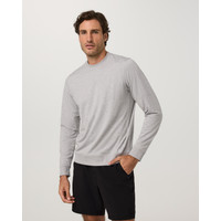 Vuori Ponto Performance Crew Neck T-Shirt 2.0 | Light Heather Grey | 3XL | Vuori Clothing (US & Canada)