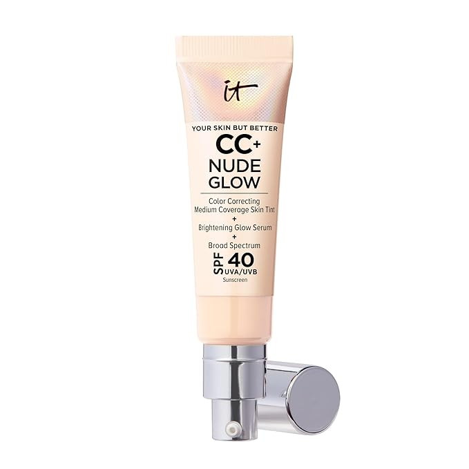 Amazon.com: IT Cosmetics Cc+ Nude Glow Lightweight Foundation + Glow Serum With Spf 40 - With Nia... | Amazon (US)