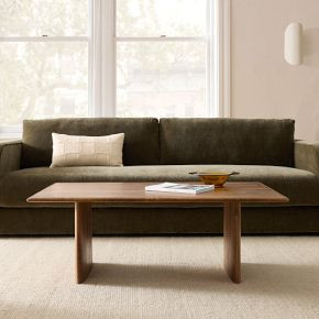 Anton Solid Wood Coffee Table (44"–60") | West Elm (US)