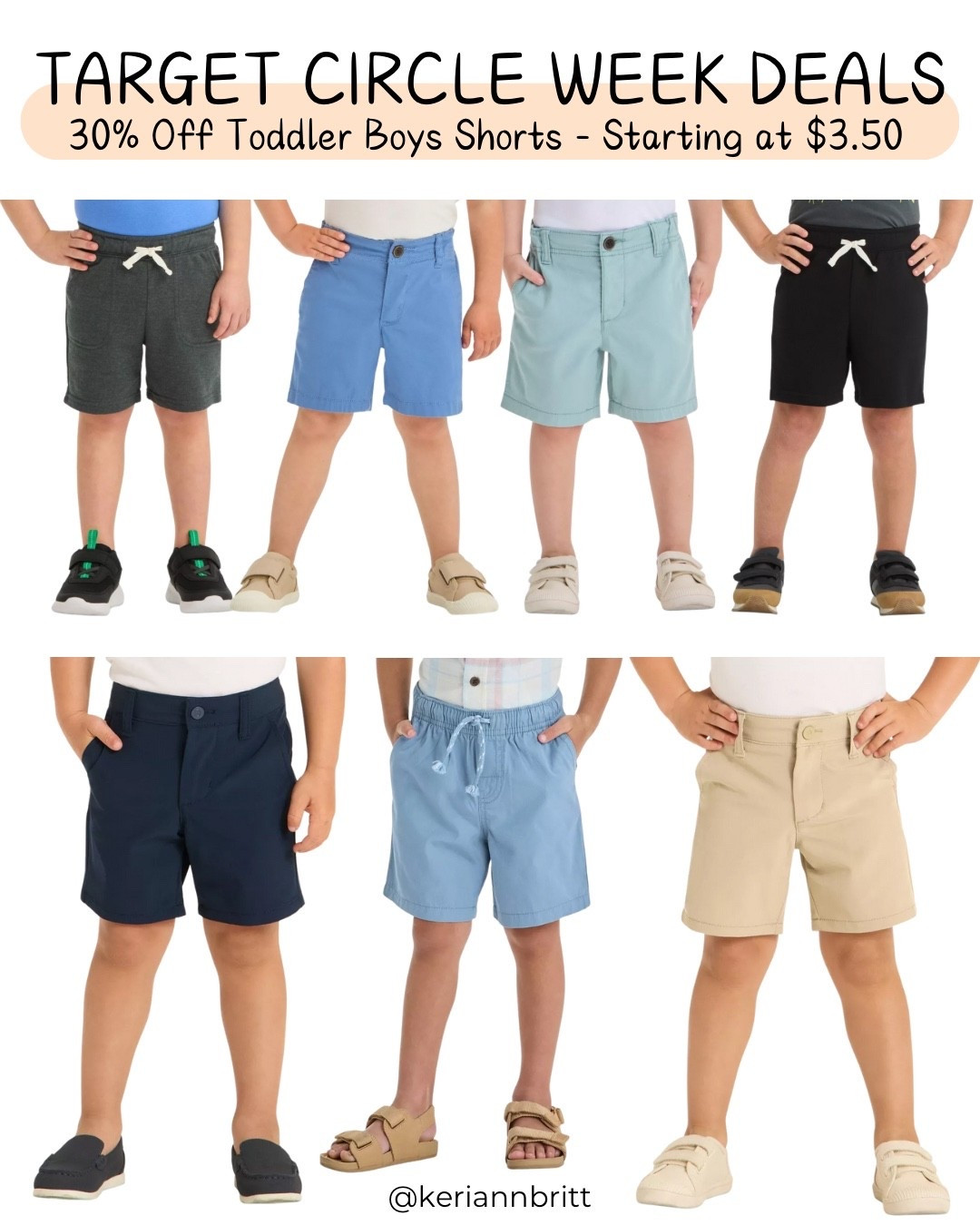 Target Circle Week - 30% Off Select Toddler Boy Shorts (starting at just $3.50)

Cat and jack / cat & Jack / boys shorts / toddler clothes / back to school shopping 

#LTKBaby #LTKSaleAlert #LTKKids