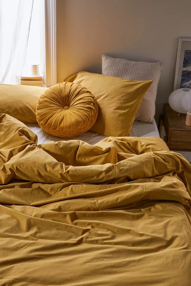 Washed Cotton Duvet Cover | Urban Outfitters (US and RoW)
