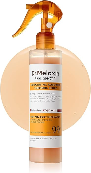 Dr.Melaxin Body Keratin Care Kojic Acid Turmeric Spray Gently Exfoliating Peeling Solution Korean... | Amazon (US)