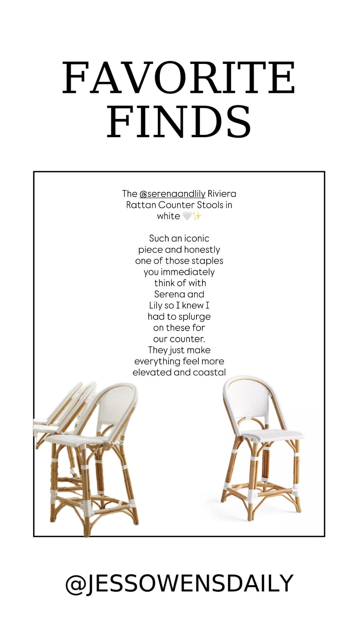 Serena and Lily Riviera Rattan Counter Stools in white 🤍✨

Such an iconic piece and honestly one of those staples you immediately think of with Serena and Lily so I knew I had to splurge on these for our counter. They just make everything feel more elevated and coastal without trying too hard 🫶🏼

#LTKmorningroutine #LTKHome #LTKvlog