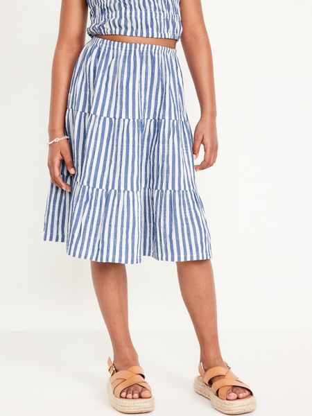Tiered Midi Skirt for Girls | Old Navy (US)