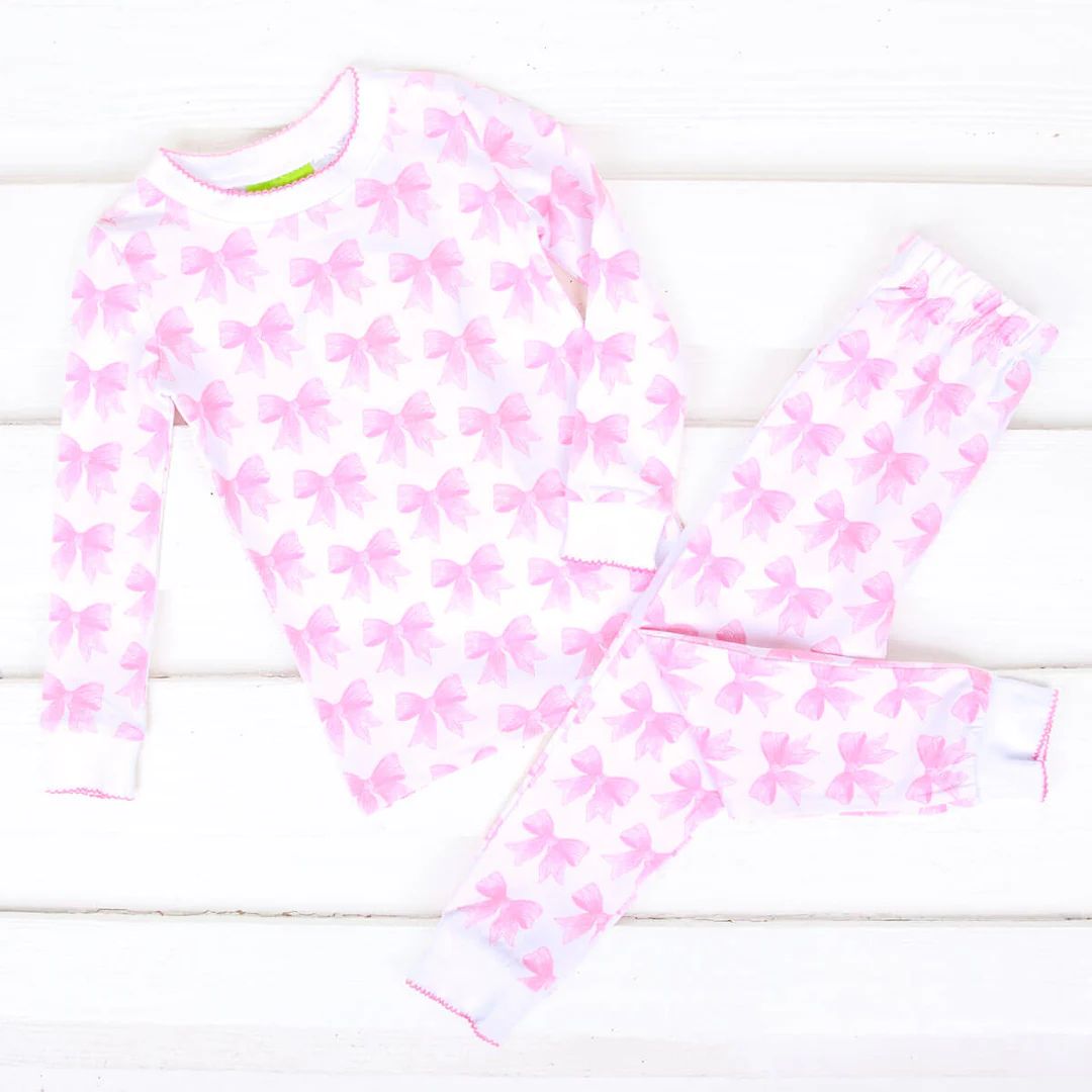 Pink Bow Pajamas | Classic Whimsy
