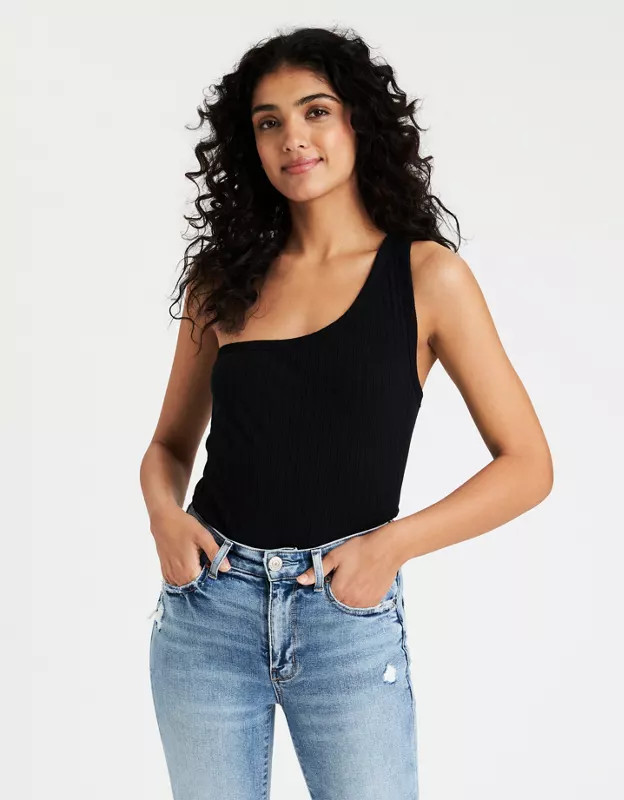 AE One Shoulder Tank Top | American Eagle Outfitters (US & CA)