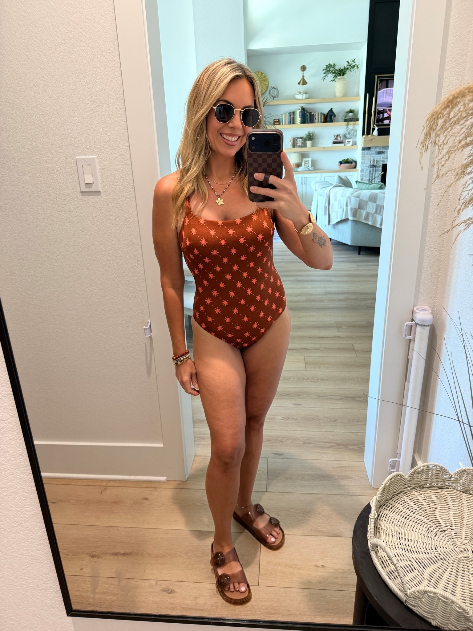 Loopy code: WIFEONADIME 
SIZED UP TO MEDIUM in the one piece because it was high leg and cheeky. Used the coco and eve tanning lotion and face mist!

#LTKSwim #LTKselfcare