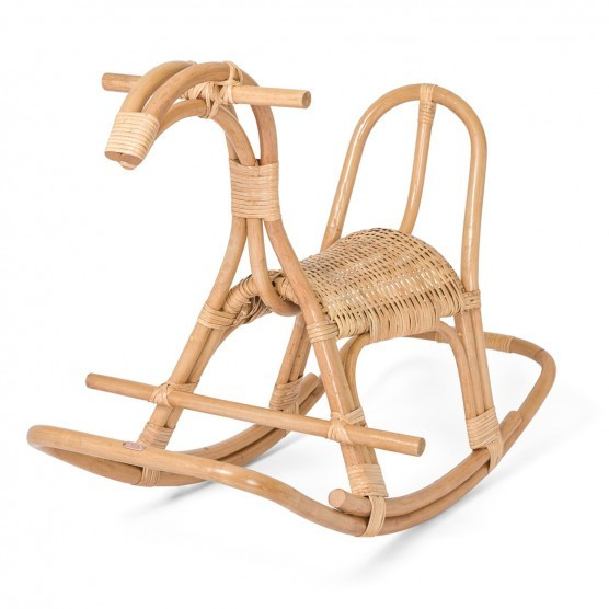 Poppie Toys Rattan Poppie Rocking Horse | The Tot