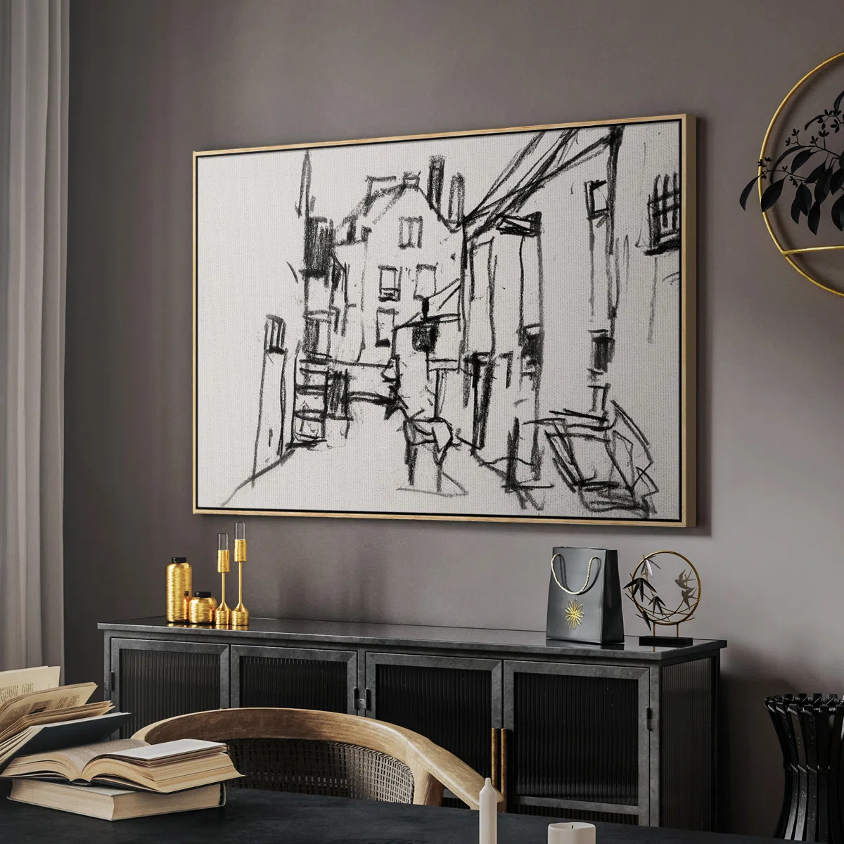 Ivy Bronx Vintage Sketch-XIV Framed Gallery Wrapped Canvas | Wayfair | Wayfair North America