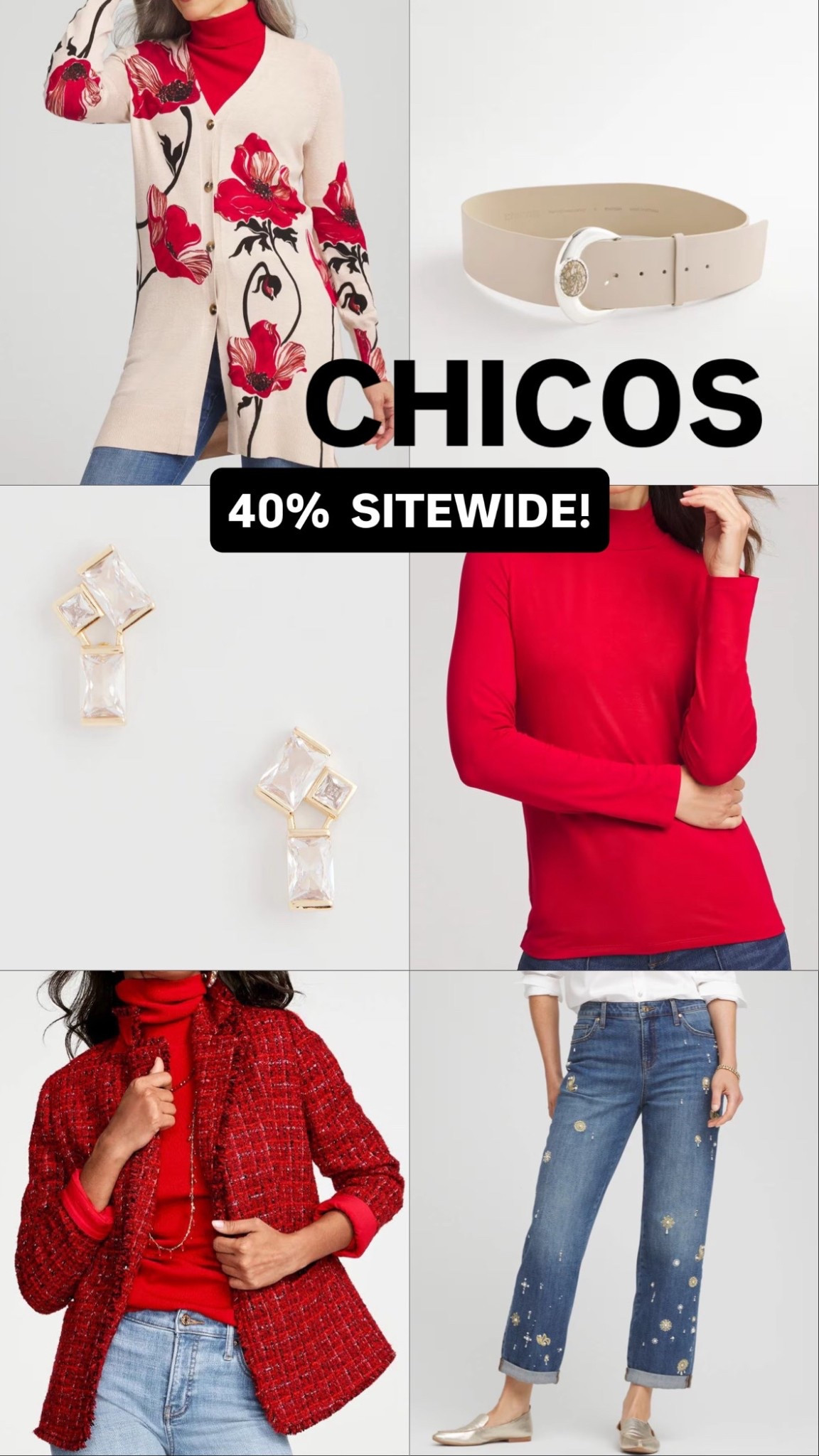 CHICOS 40% off site-wide ! Stock up on your favorites, these are some of mine! ✨❤️✨

#LTKHoliday #LTKOver40 #LTKCyberWeek