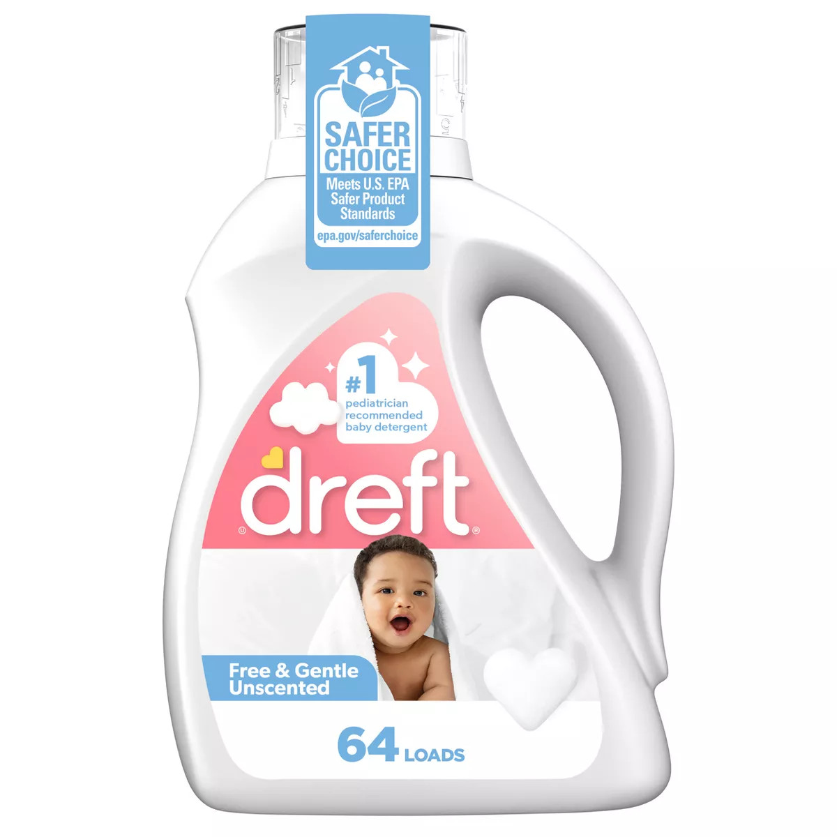 Dreft Family Friendly Unscented Liquid Baby laundry Detergent - 92 fl oz | Target