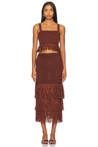 SAYLOR Shanda Set in Coffee Bean from Revolve.com | Revolve Clothing (Global)