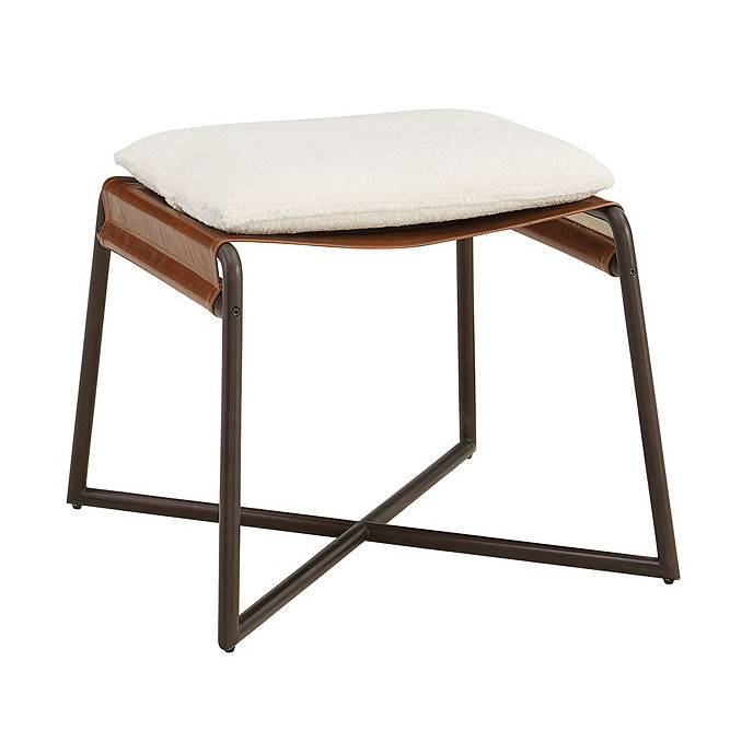 Altman Leather Chair Height Stool | Ballard Designs, Inc.