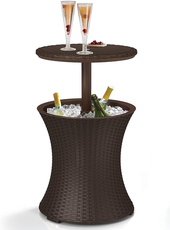 Keter Pacific Cool Bar Outdoor Patio Furniture 7.3 kg , Brown | Amazon (US)