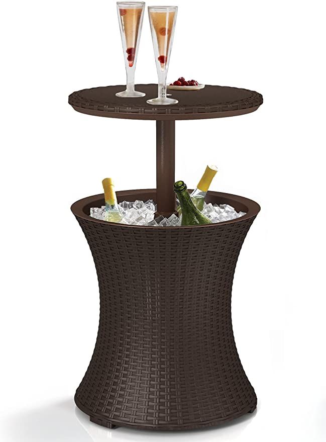 Keter Pacific Cool Bar Outdoor Patio Furniture 7.3 kg , Brown | Amazon (US)