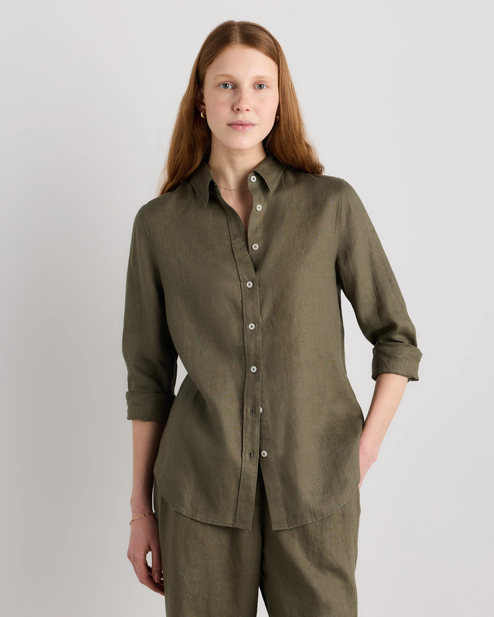 100% European Linen Long Sleeve Shirt | Quince