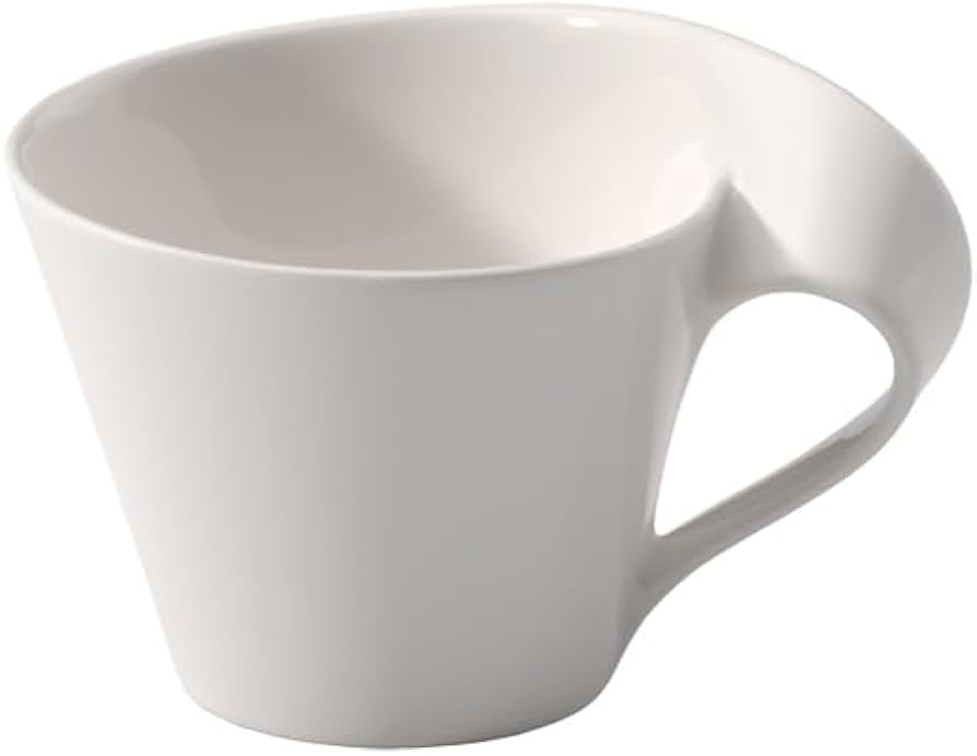 Villeroy & Boch New Wave Cafe Cappuccino Cup, 8.5 oz, Premium Porcelain, White | Amazon (US)