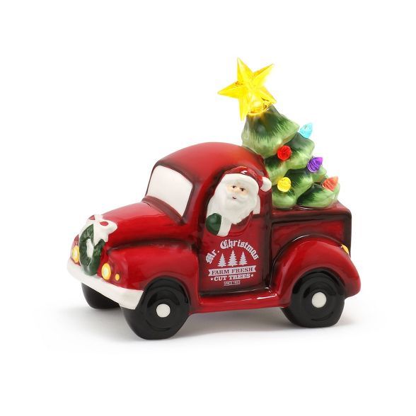 Mr. Christmas LED Lit Ceramic Nostalgic Truck Christmas Decoration- 5.5" | Target