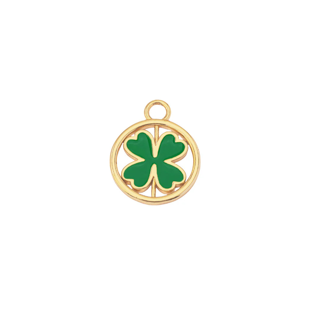 spinning four leaf clover charm | FRKL