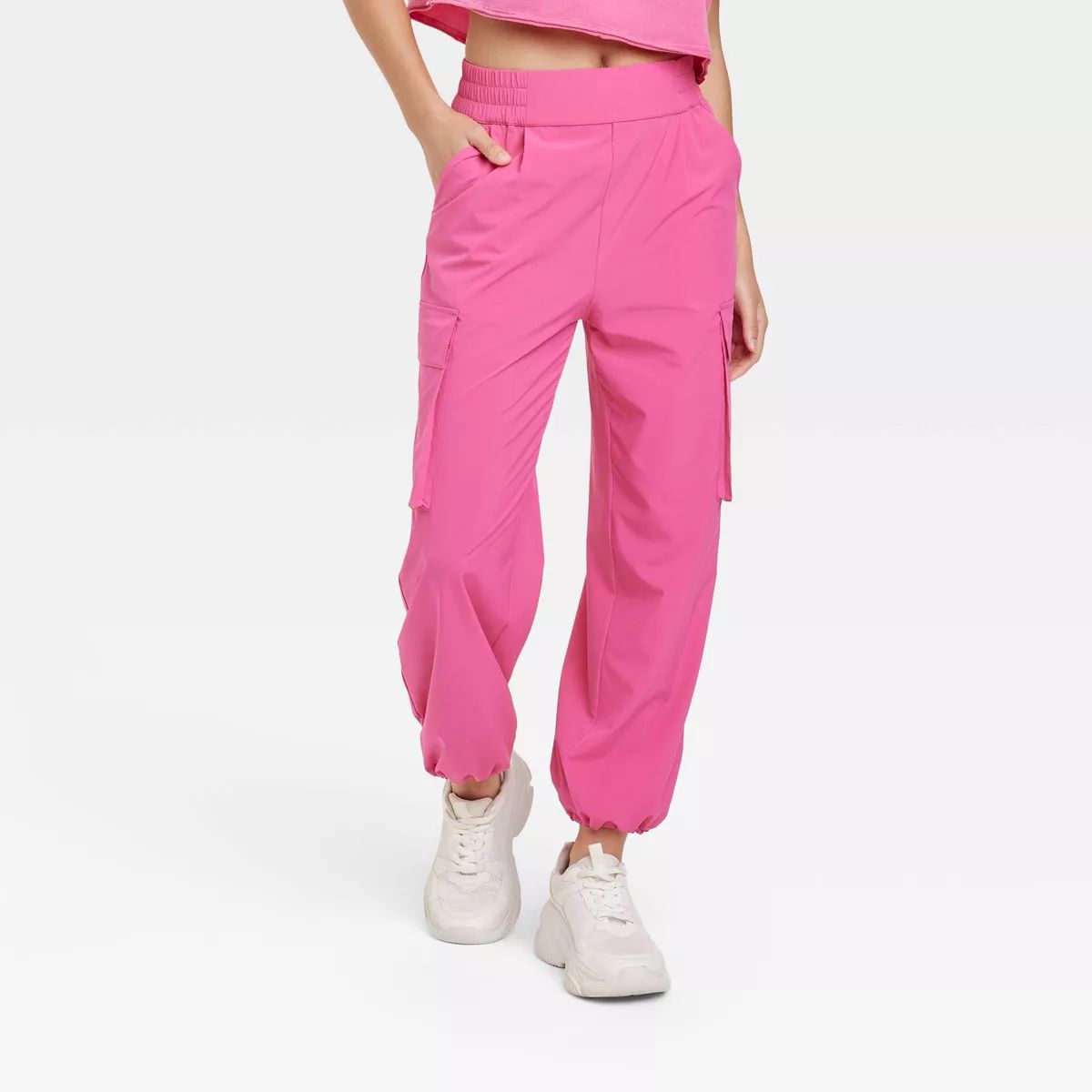 Women's Cinch Hem Woven Cargo Pants - JoyLab™ | Target