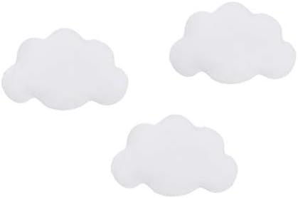 Little Love by NoJo 3Piece White Soft Cloud Shaped Baby Nursery Wall Decor, White | Amazon (US)