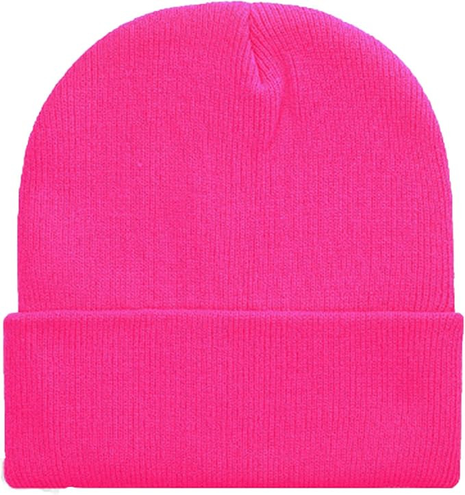 ZOORON Beanie for Men Women Warm Winter Hat Unisex Soft Knit Cuffed Beanie Skull Cap | Amazon (US)