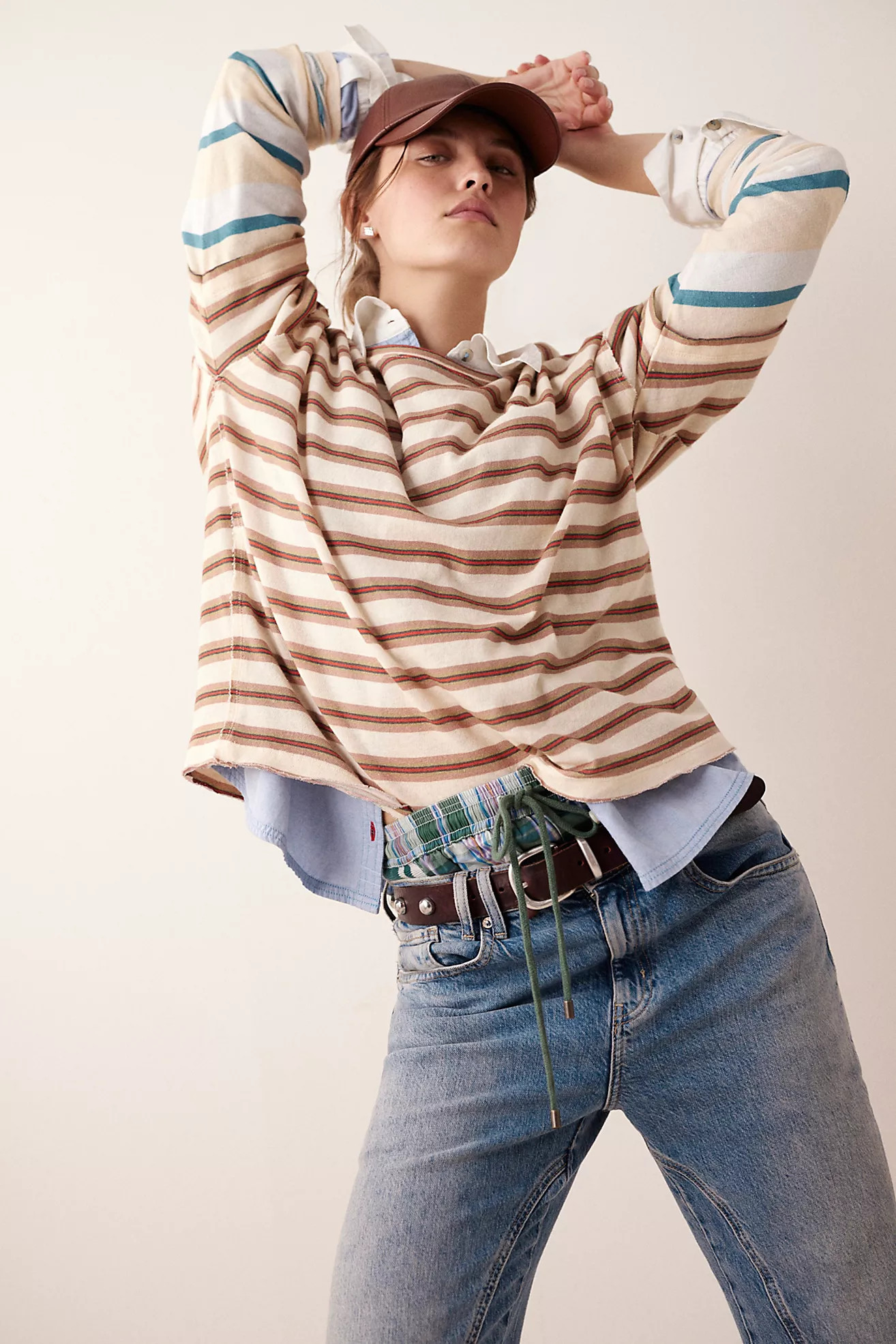 We The Free Nina Stripe Long-Sleeve Tee | Free People (Global - UK&FR Excluded)