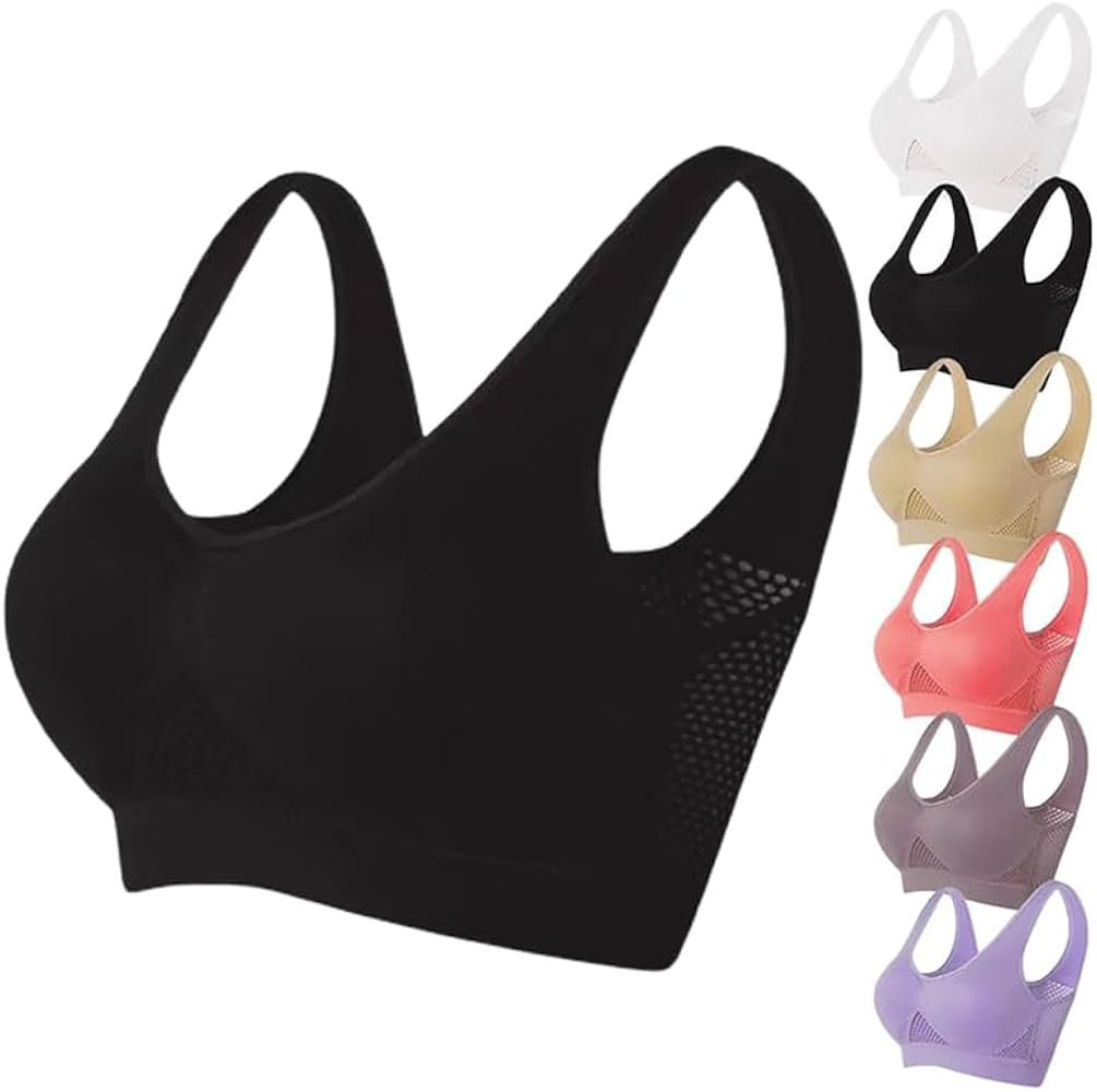 Breathable Cool Liftup Air Bra, 2024 New Large Size Air Bra Breathable and Comfortable Mesh Sport... | Amazon (US)