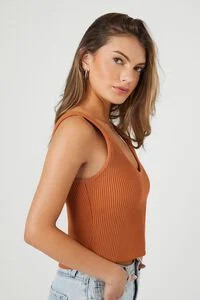 Compact Ribbed Knit Tank Top | Forever 21 (US)