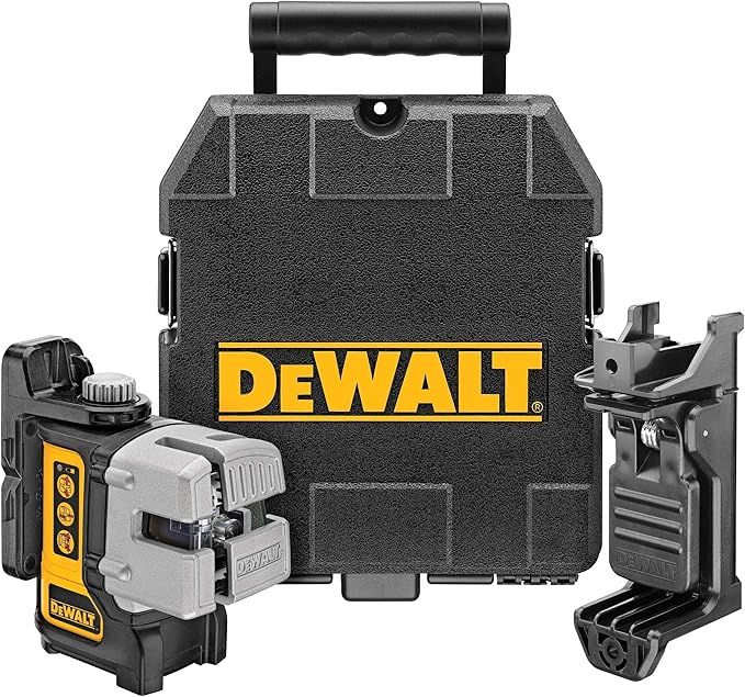 DEWALT Line Laser, Self-Leveling, Red, 3-Beam (DW089K) | Amazon (CA)