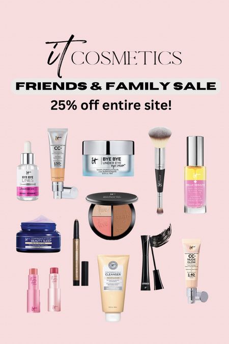 it cosmetics friends & family sale!!! 

#LTKbeauty #LTKunder100 #LTKsalealert