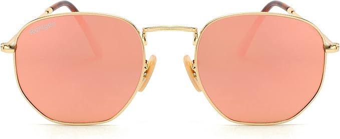 CONRAD RÖNTGEN Polygon Sunglasses for Men and Women Hexagon Small Square UV Protection Lens | Amazon (US)