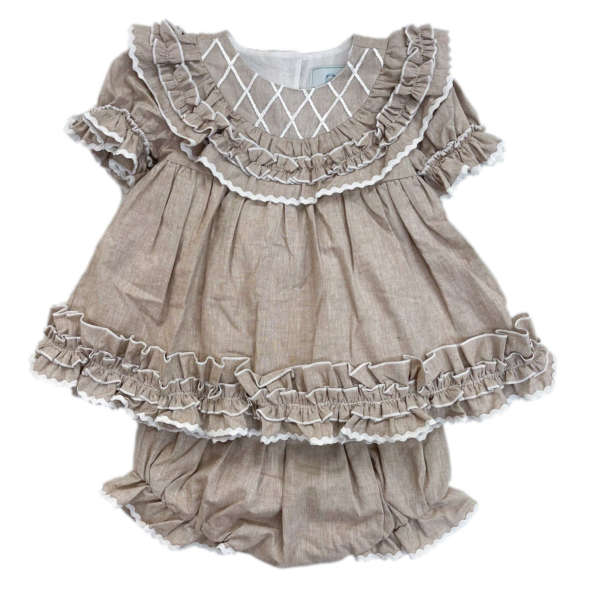 Ashlyn Linen Top and Shorts Set | petite maison kids