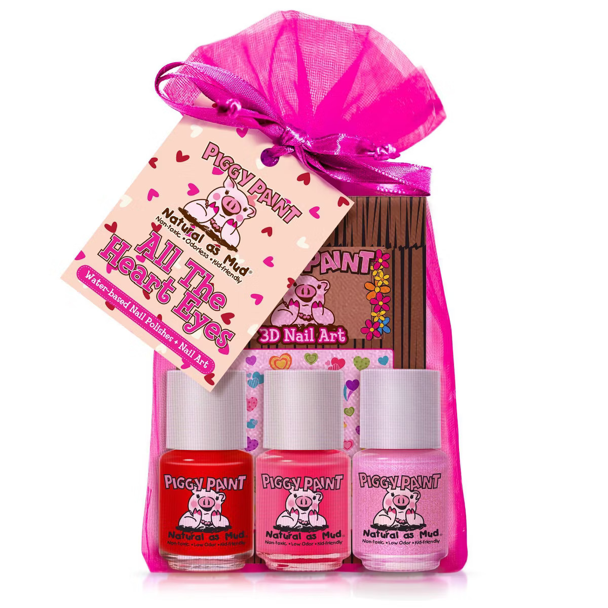 Piggy Paint Nail Polish Set - 3pk/0.25 fl oz each + 1 Nail Art | Target