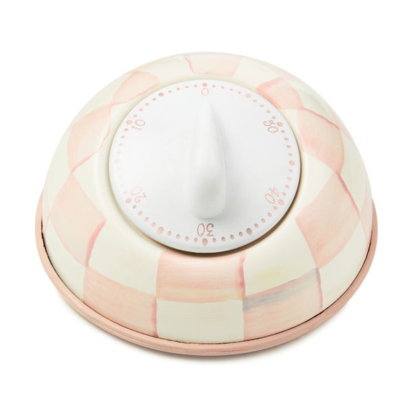 MacKenzie-Childs Rosy Check Kitchen Timer | MacKenzie-Childs
