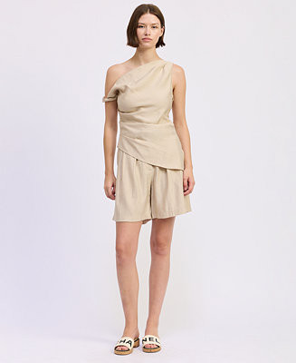 En Saison Women's One-Shoulder Selma Top - Macy's | Macy's