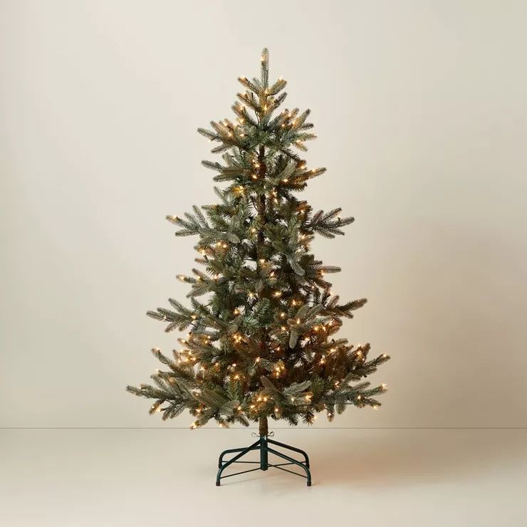 Pre-Lit Artificial Pine Christmas Tree - Hearth & Hand™ with Magnolia | Target