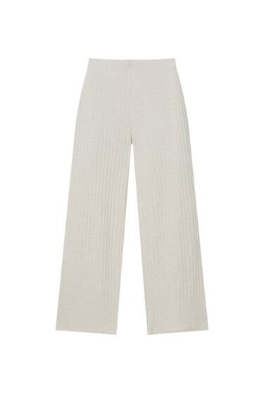 SOFT KNIT STRAIGHT FIT TROUSERS | PULL and BEAR UK