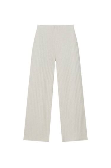 SOFT KNIT STRAIGHT FIT TROUSERS | PULL and BEAR UK