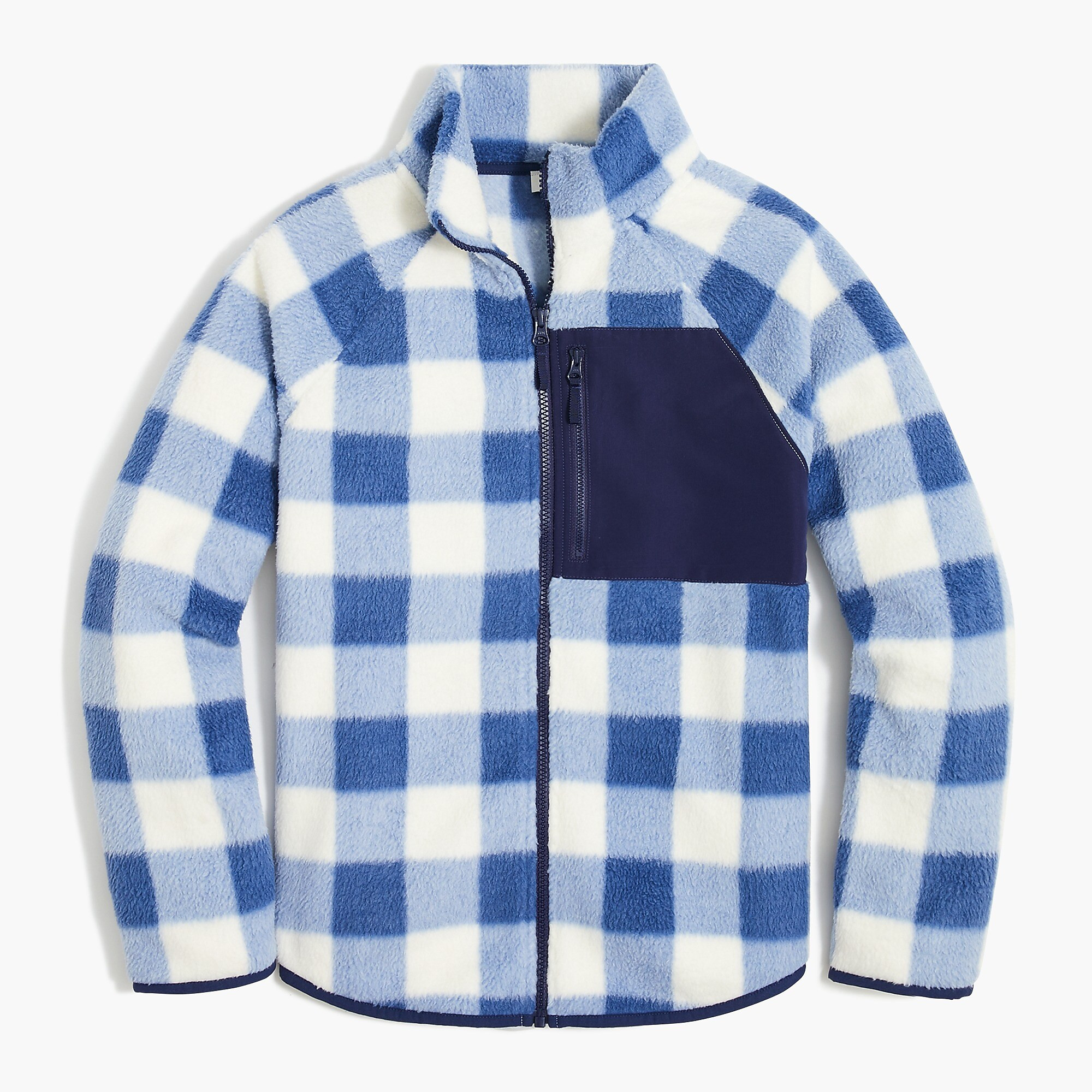Woven sherpa zip-up | J.Crew Factory