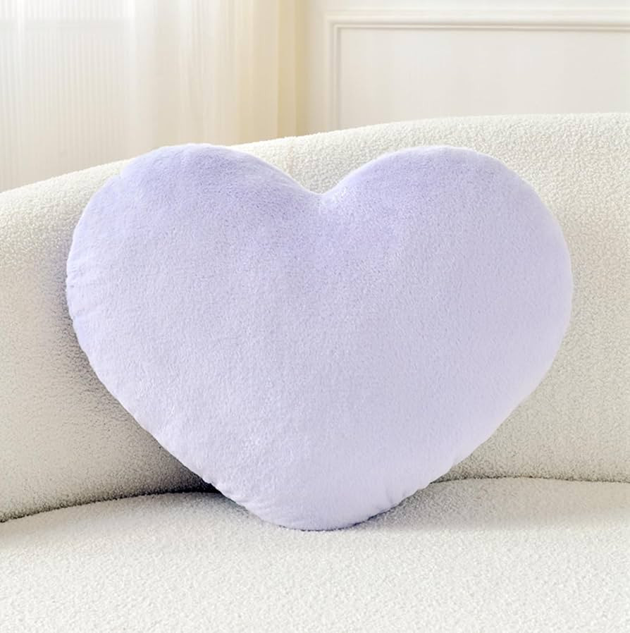 Petrella Throw Pillows Heart Pillow Cute Fuzzy Pillows for Bed Livingroom Home Decor Cushion Deco... | Amazon (US)