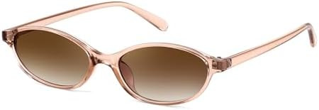 FEISEDY Retro Oval Cat Eye Sunglasses for Women 90s Narrow Lightweight Shades Y2k Trendy Sunnies ... | Amazon (US)