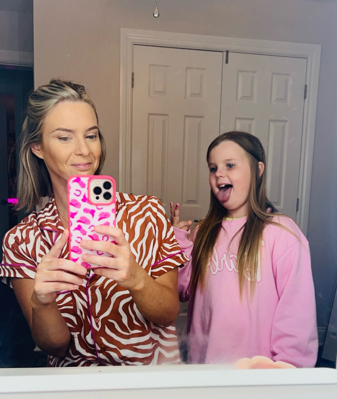 Walmart cozies!! I got a medium in the pajama set! True to size. The little queen is wearing an XL in the Barbie sweatshirt. She wanted an oversized fit! They had so many cute picks for her! 

#LTKStyleTip #LTKSeasonal #LTKBacktoSchool