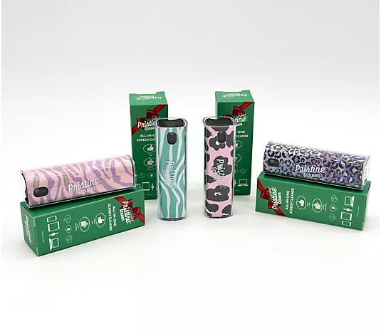 Pristine Screen 4pk All-in-One Spray & Wipe Screen Cleaner For All Screens - QVC.com | QVC