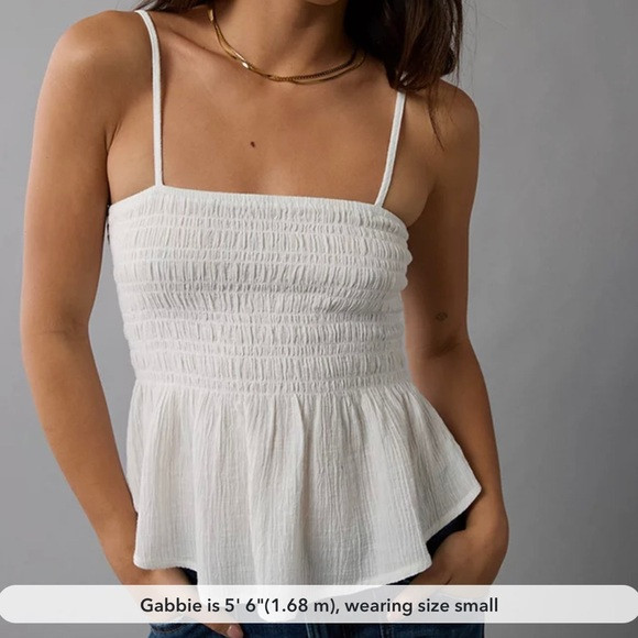 AE Smocked Babydoll Tank Top | Poshmark